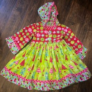 Jelly the Pug 4T Hooded Dress